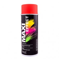  Maxi Color Эмаль аэрозольная флуоресцентная, красная, 400мл 