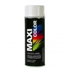 Maxi Color Эмаль аэрозольная универсальная, белая, 400мл 