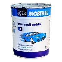 Базовая автоэмаль для окраски кузовных деталей металлик 451 Черника Mobihel 1 л