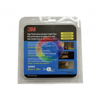 Скотч двухсторонний, лента 9088 3М 90886 6 мм х 10 м  х 0,205 мм (Синий)